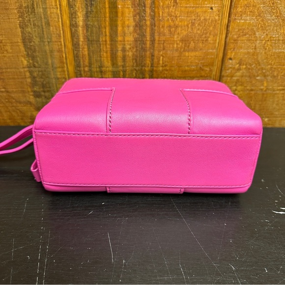 Tory Burch Block T-Double Zip Crossbody - Crazy Pink - Picture 4 of 6